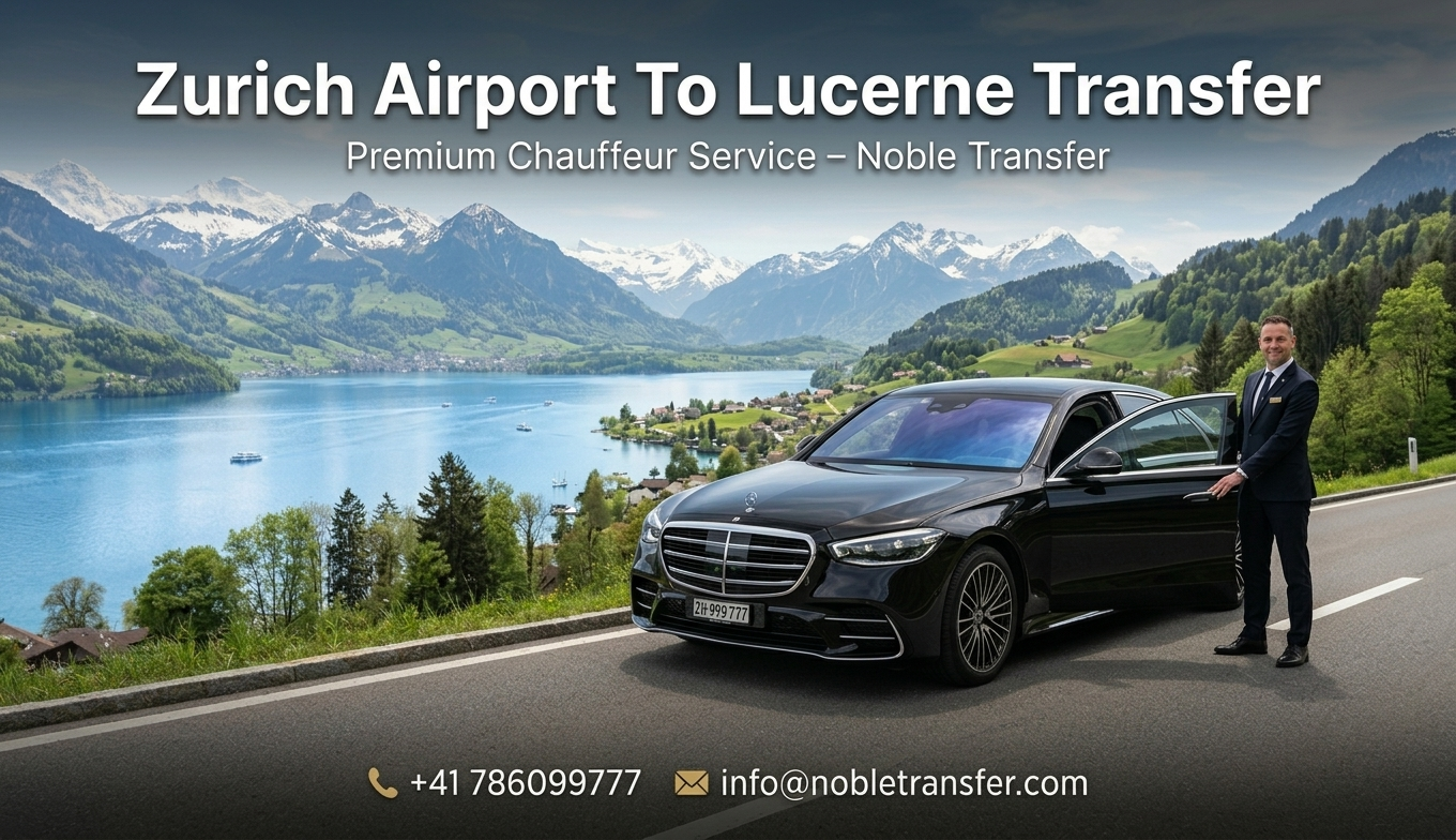 Traslado del Aeropuerto de Zúrich a Lucerna | Servicio de Chófer de Lujo