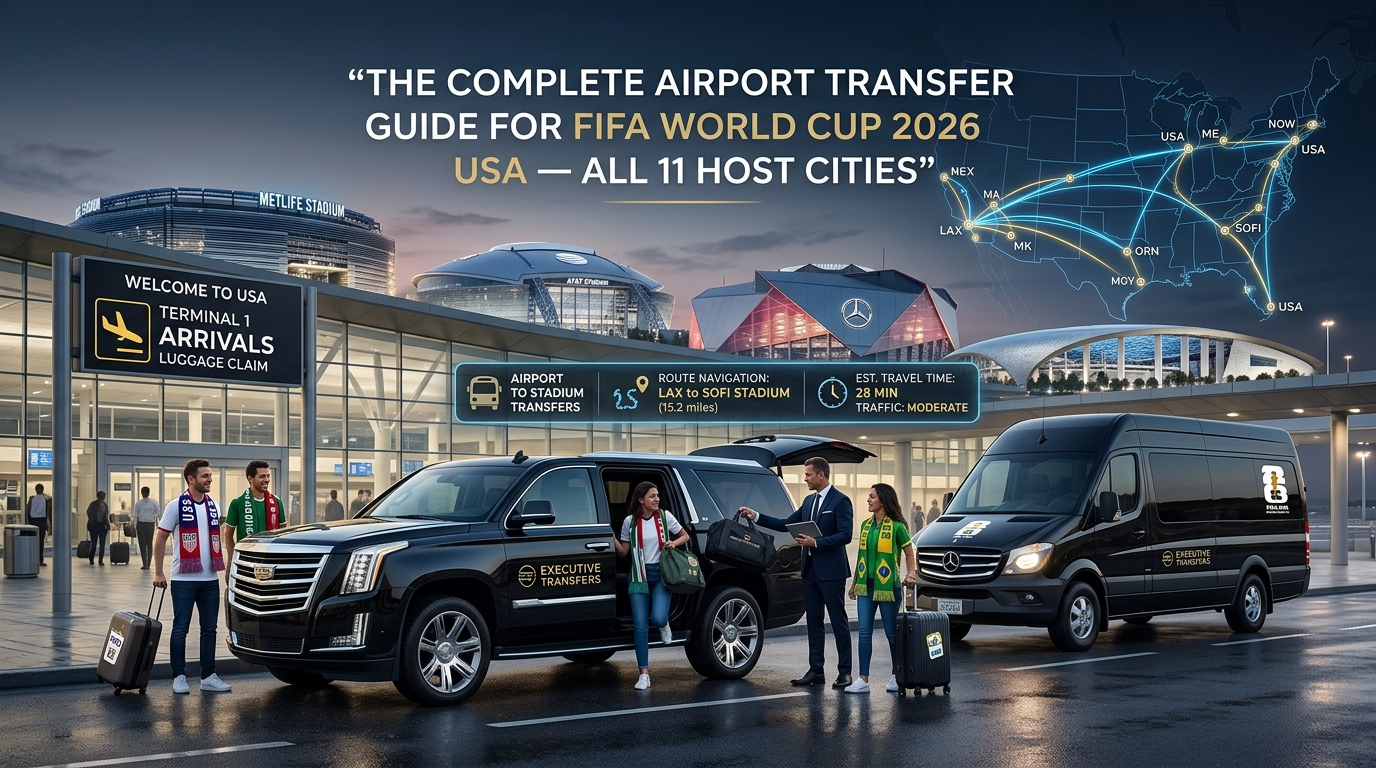 FIFA World Cup 2026 Airport Transfers USA — All 11 Host Cities | Noble Transfer